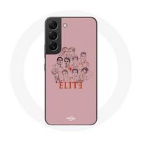 Coque pour Samsung Galaxy S21 FE Elite Saison 5 Affiche personnages Fanart Logo