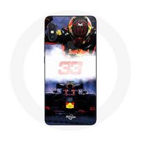 Coque pour Xiaomi Redmi Note 5 AI Dual Camera Formule 1 Max Verstappen Pilote de F1 noir rouge et ja