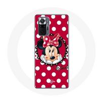 Coque pour Xiaomi Redmi Note 10 Pro Minnie Mouse Dessin animé Rouge raudona