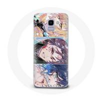 Coque pour Samsung Galaxy A6 2018 Tanjiro Inosuke et Zenitsu Demon Slayer Kimetsu no Yaiba Manga