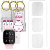 3x apgo hidrogelinė ekrano apsauga, skirta Amazfit GTS 2 Mini, hidrogelio plėvelė, su pozicionavimo sluoksniu lengvas montavimas