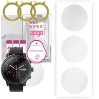 3x apgo Hydrogel Screen Protector for Amazfit Stratos Plus, Hydrogel Film, with positioning layer easy installation