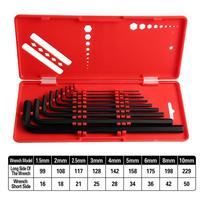 WISEUP 9Pcs Allen Key Set 1.5mm-10mm Hex Wrench Screwdriver Set Spanner Universal Torx Star Keys Tool L Type Hand Tools Kit Allen Key Medium juoda