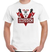 Ingsoc 1984 m. George'o Orwello išgalvotas romanas Anglų socializmas Top unisex marškinėliai S