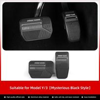 LUCKEASY Tesla Model 3 Model Y -2023 Automobilio Aksesuarai Neslystantys Stabdžių Pedalai Aliuminio Lydinio Kojų Pedalo Dangteliai M3Y-GA136BLACK gray