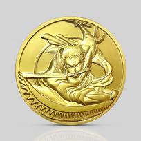 Sauron Commemorative Medal, Japanese Pirate Hunter Anime, Creative Small Gifts Around Them auksas