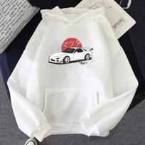 Mazda RX7 Anime Initial D Hoodies Printed Hoodies  Women Fashion Tops Hoodie Streetwear Sweatshirts JDM Automobile Culture S
