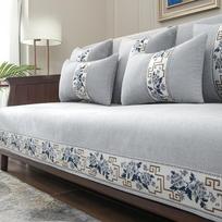 Sofa Pagalvėlė Keturių sezonų Neslystanti Raudonmedžio Sofa Užvalkalas Kinų Atlošo Užvalkalas Audinys Aukštos klasės Medžio masyvo Sėdynės Pagalvėlė 70*50 white