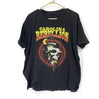 Carolina Rebellion 2016 Metal Band Tee Rob Zombie Megaddeth Unisex T-Shirt S black