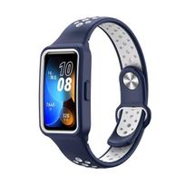 Sport Silicone Strap For Huawei Band 8 Smart Watch Replacement Wristband Correa Bracelet Breathable Strap For Huawei Band 8 for Huawei band 8 black