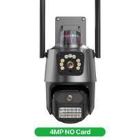 9MP trijų objektyvų EU WIFI IP kamera 4K HD dviejų ekranų PTZ kamera automatinio sekimo apsaugos CCTV kamera 4MP P2P vaizdo stebėjimo iCSee 4MP NO Card