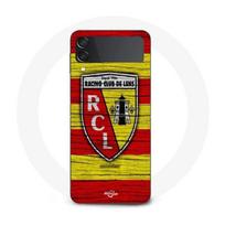 Coque - Maniacase - Samsung Galaxy Z Flip4 - Jaune et rouge - Souple - Silicone juoda