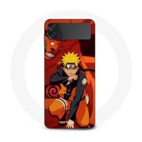 Coque - Samsung - Galaxy Z Flip4 - Naruto Kurama - Souple - Orange - Mixte