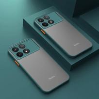 Armor Matte Case Xiaomi POCO X6 Pro 5G Case Prabangus Matinis Permatomas Telefono Dangtelis Redmi Note 12 4G 11 10 9 11s Plonas smūgiams atsparus buferis For POCO X6 Pro 5G tamsiai žalia spalva