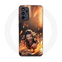 Coque Maniacase pour Samsung Galaxy A52 4g Demon Slayer Nezuko 3D art anime Manga