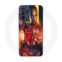 Coque Maniacase pour Samsung Galaxy A52s 5g Lewis Hamilton Scuderia Ferrari F1 officiel juoda