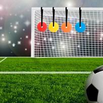 4x Futbolo taikinio diskai Sportinis tikslas Lengvo svorio futbolo treniruotė