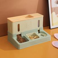 2024 New Cat food feeder, pet automatic refilling water dispenser, dual-use bowl, automatic combination feeder