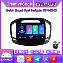 Android 2 Din Car Multimedia Player Buick Regal Opel Insignia 2014-2016 Head Unit Stereo Carplay GPS Navigation BT WIFI 2+32GB 1+16GB gray