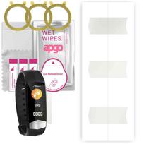 3x apgo Hidrogelio matinis ekrano apsauginis stiklas Media-tech Active Band ECG MT861, Hidrogelio plėvelė, Lankstus, Minkštas TPU su pozicionavimo sluoksniu, lengvas montavimas