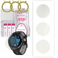 3x apgo Hydrogel Matte ekrano apsauga, skirta Garmin Forerunner 965, Hidrogelio plėvelė, Lankstus, Minkštas TPU su pozicionavimo sluoksniu, lengvas montavimas