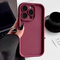 Prabangus Sustorintas Smūgiams Atsparus Silikoninis Telefono Dėklas iPhone 11 12 13 14 15 Pro Max Dėklas iPhone 14 15 Plus Minkštas Apsauginis Dangtelis For iPhone 13 gray