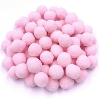 DIY Pompones Wedding Decor Multicolor 18/25mm Kids Toy Soft Jewelry Accessories Home Ornament Handmade Material Sewing Craft Pompom  Delicate Jewelry 25mm 20Pcs šviesiai rausvos spalvos