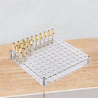 Marker Pen Organizer Paint Brushes Holder 100 Slots DIY Craft Stable Essential Oil Bottle beige