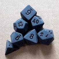 7pcs/lot DIY Black Dice Set Multi-sided D4 D6 D8 D10 D% D12 D20 Polyhedral Dice for TRPG Entertainment Table Game Digital Dice gray