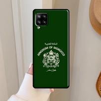 Morocco Flag Passport Case For Samsung Galaxy A53 A33 A13 A73 A51 A71 A50 A12 A22 A32 A52 A72 A52S A21S Coque Samsung A73 5G gray