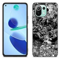 Anime Berserk Guts telefono dėklas, skirtas Xiaomi Mi 11 Lite NE 11i 10T 11T Pro A2 A3 Lite POCO F3 M3 M4 C31 X3 Pro NFC GT juodas dangtelis Xiaomi Mi A2 Lite