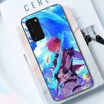 Genshin Impact Tartaglia telefono dėklas, skirtas Samsung S10 21 20 9 8 plus lite S20 UlTRA 7edge Samsung S6 blue