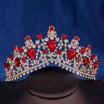 Barokinė Vintažinė Princesės Karalienės Nuotakos Karūna Galvos Papuošalas Krištolinė Tiara Moterims Vestuvinė Karūna Plaukų Papuošalai Aksesuarai Juvelyrika brown