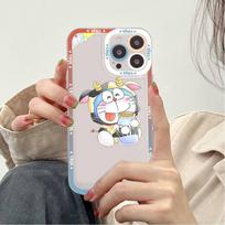 Anime Doraemon Phone Case for iPhone 11 12 13 Mini Pro Max 14 Pro Max Case shell iphone14 pro max beige