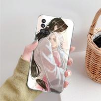 Soft Phone Case For Samsung Galaxy A51 A21s A71 A12 A31 A52 A41 A32 A02s A11 A72 A42 Clear Back Cover Chinese Tian Guan Ci Fu Samsung A50 gray