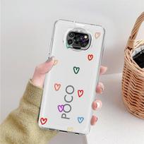 Clear Case For Xiaomi Mi Poco X3 NFC M3 Pro F3 F1 11 Lite 12 Redmi Note 10 9S 8 7 9 Soft Phone Cover Love Heart Xiaomi Poco X3 NFC gray