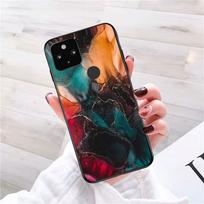 Spalvingas marmurinis telefono dėklas, skirtas „Google Pixel 7 Pro“ 7 6A 6 Pro 5A 4A 3A Pixel 4 XL Pixel 5 6 4 3 XL 3A XL 2 XL Google Pixel 2 brown