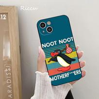 Noot noot pingu Phone Case FOR IPhone 14 11 12 Pro 8 7 Plus SE 2020 X Pro 14 MAX 12 13 MINI XR XS iphone 13 14 Soft Phone Covers iphone XR