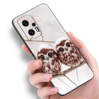 Mielas Pelėdos Gyvūno Telefono Dėklas Xiaomi POCO F2 F3 M2 M3 M4 X3 X4 Pro NFC F4 GT 5G F1 X2 C3 C31 C40 M5S Minkštas TPU Juodas Viršelis Xiaomi POCOphone F1