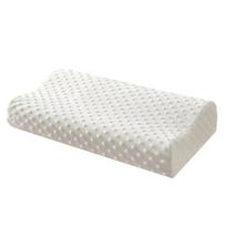 1pc Sleeping  Memory Pillow Cervical Massage Pillows Natural Orthopedic Pillow Home Supplies Replacement With Pillow Cover white