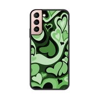For Samsung S21 Case Heart Circle Coque Galaxy S21 FE S20 S22 Ultra S10 S8 S9 Plus Case Samsung Galaxy A52S A53 A33 A03 Funda A03 black