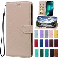 Leather Wallet Flip Case For Samsung Galaxy A55 A35 A25 A15 A05S Soft Back Cover With Card Holder Galaxy A55 juoda