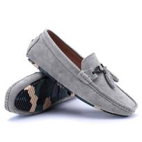 Fashion Men Shoes Sude Leather Casual Summer Shoes Classic Men Loafers Elegantes Slip On Men 'S Flats Moccasins Men Driving Shoes 39