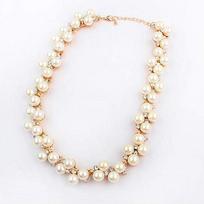 Fashion Flash Diamond Exquisite Gilt Style, Please Miss, The Same Pearl Rhinestone Necklace, Bridal Jewelry.