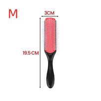 New Hair Comb Magic Detangling Hair Brush Scalp Massager For Head Barber Straight Curly Wet Air Cushion Hair Accessories Women red