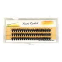 1 dėžutė, minkšta juoda, gražiai atrodanti Hot Melt Fluff Beauty netikros blakstienos riestos blakstienos 12 mm beige