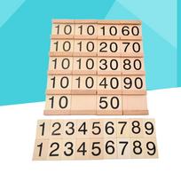 Spalvoti karoliukai Baras Žaislas Matematika Žaislai vaikams Matematika Mokymo priemonės Mokomoji medinė Vaikų