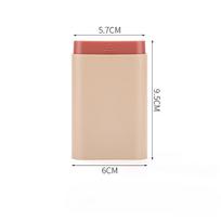 Tablečių dėžutė Maža Mini tablečių dėžutė 7 dienų vaistams Maža dėžutė Nešiojama tablečių dėžutė Sandarus laikymas 9.5*5.7*6cm pilka