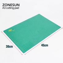 ZONESUN A3 Pvc cutting mats for sewing Double-sided Self Healing Cutting Board Craft DIY Pad Quilting Accessories 45*30cm 45cm*30cm blue