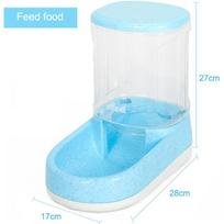 Food Storage Pet Automatic Feeder Dog for Cat Drinking Bowl for Water Feeding Large Capacity Dispenser one size white